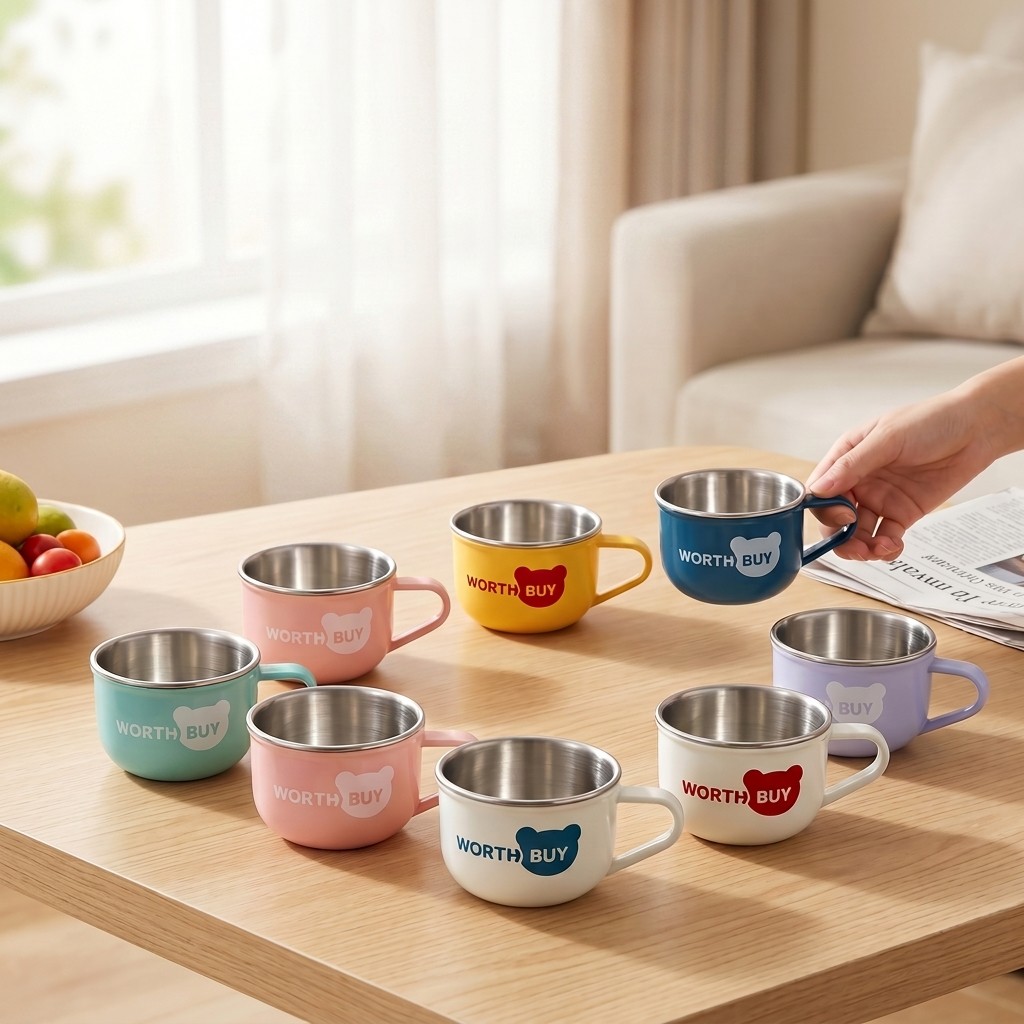 Coffee Tea Essentials - Cute Coffee Mug 304 Stainless Steel