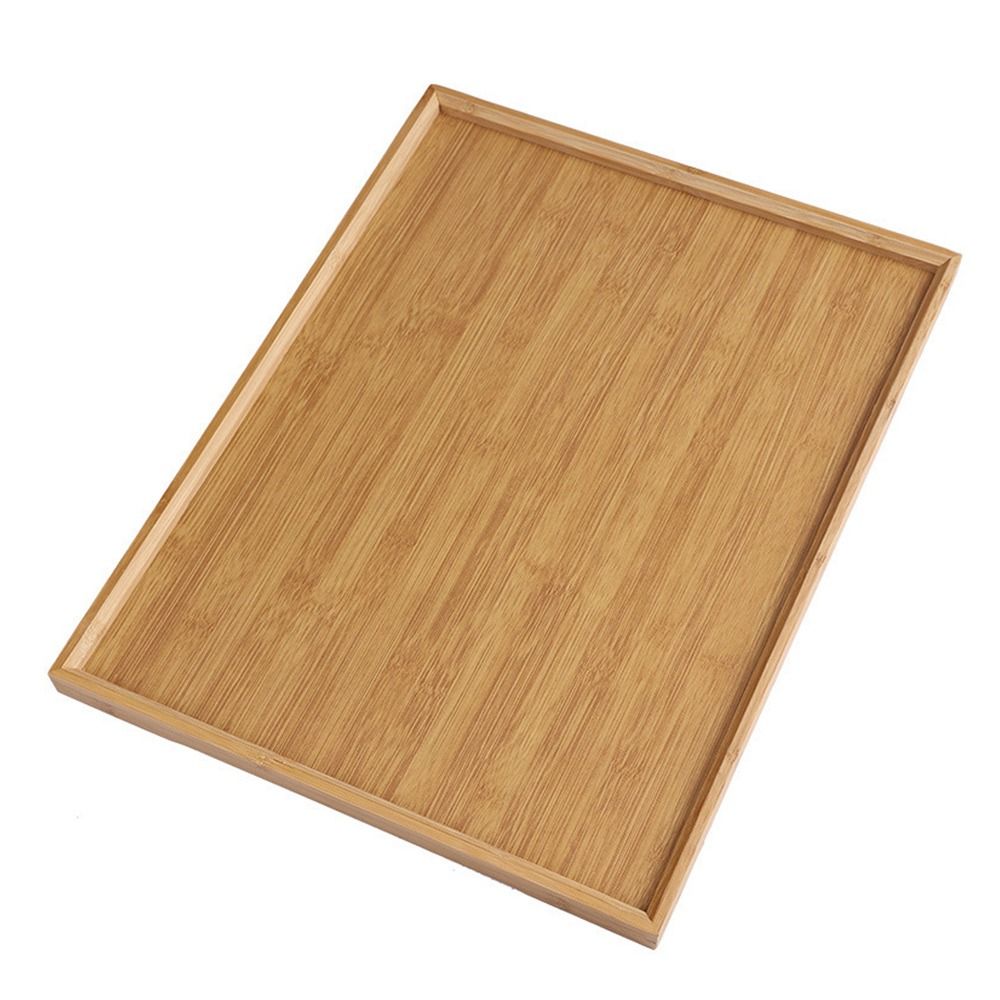 Coffee Tea Station - Decorate Tray Natural Bamboo Bamboo Wooden