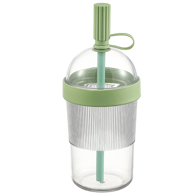 Coffee Jelly Tea - Portable Large-capacity Straw Cups Sucking Coffee