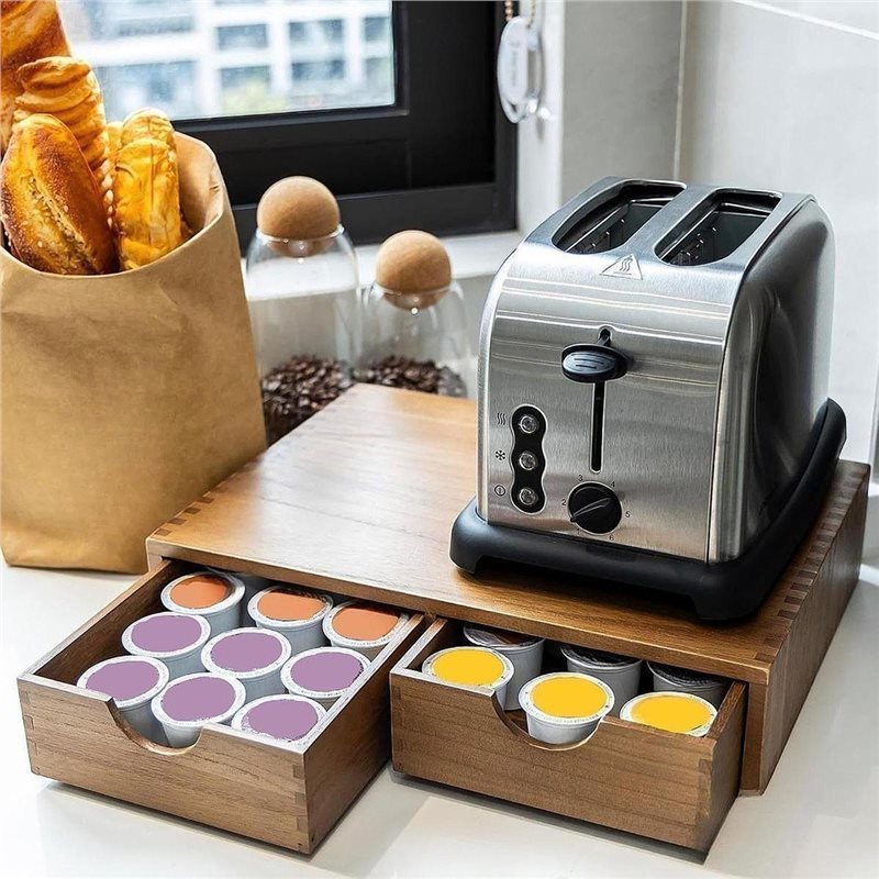 TFTP-Wooden Coffee Pod Storage - огляд і ціна Coffee Tea Station