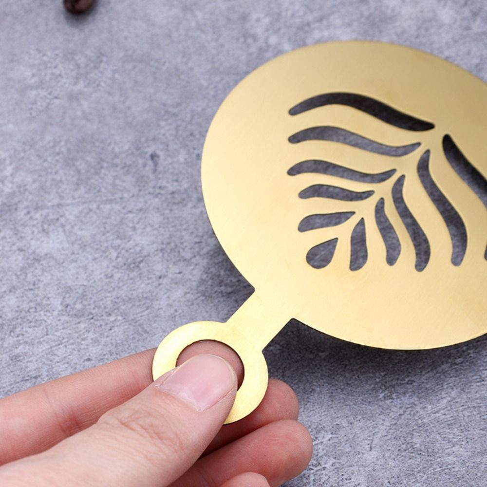 4pcs Stainless Steel Latte Cof - огляд і ціна Coffee Stencil Art