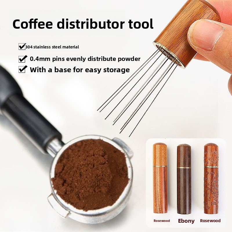 Wood Stainless Steel Coffee Po - огляд і ціна Coffee Tamper Leveler