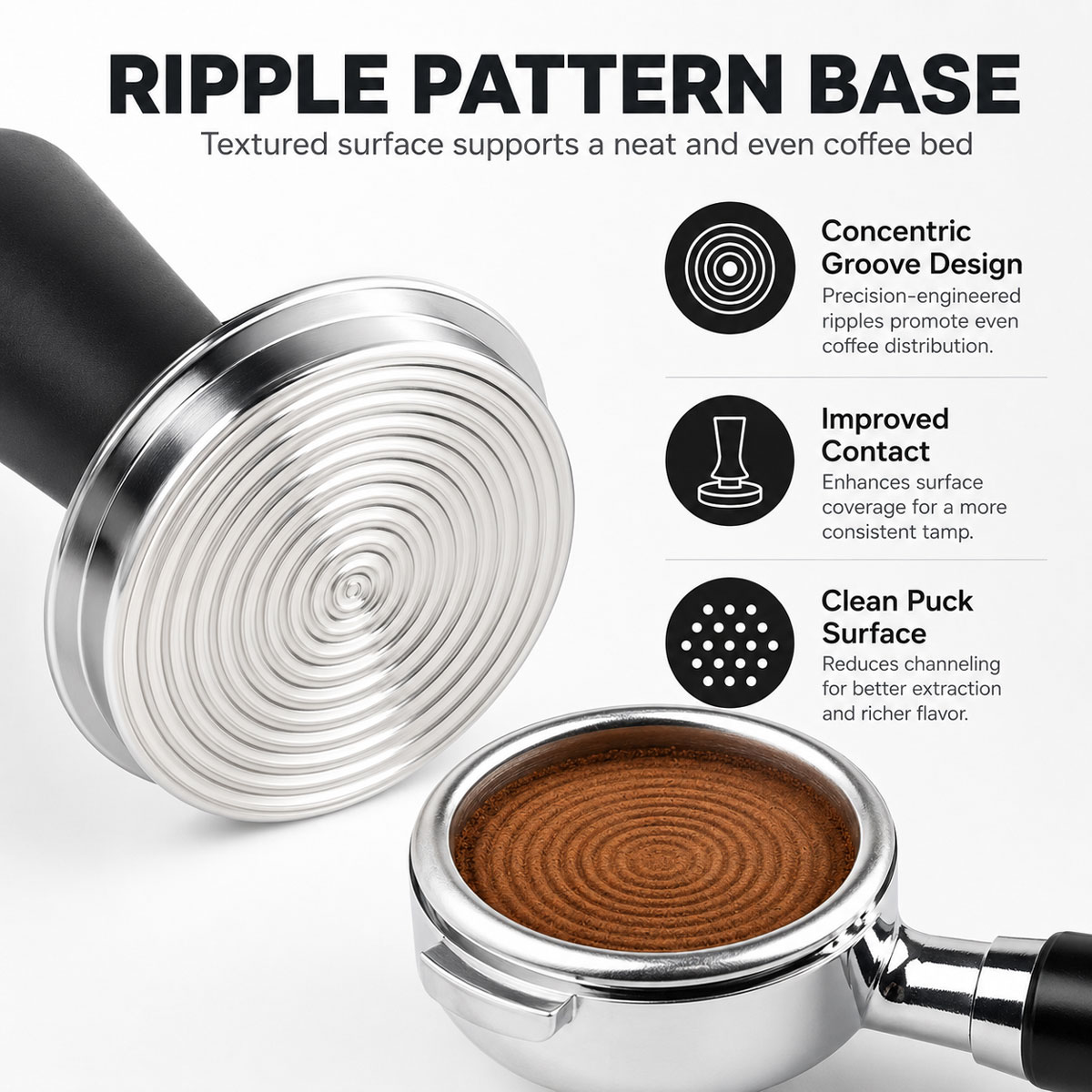 1pcs 51/53/58 mm Coffee Tamper - огляд і ціна Coffee Tamper Leveler
