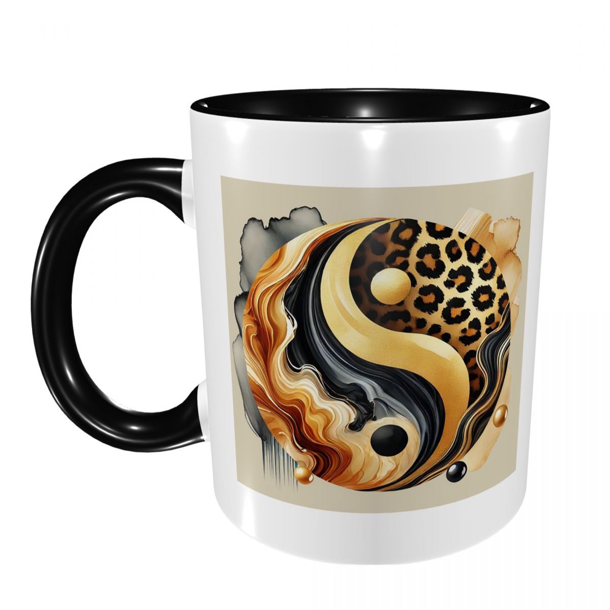 Leopard Yin Yang Luxury Gold M - огляд і ціна Coffee Tea Yin Yang