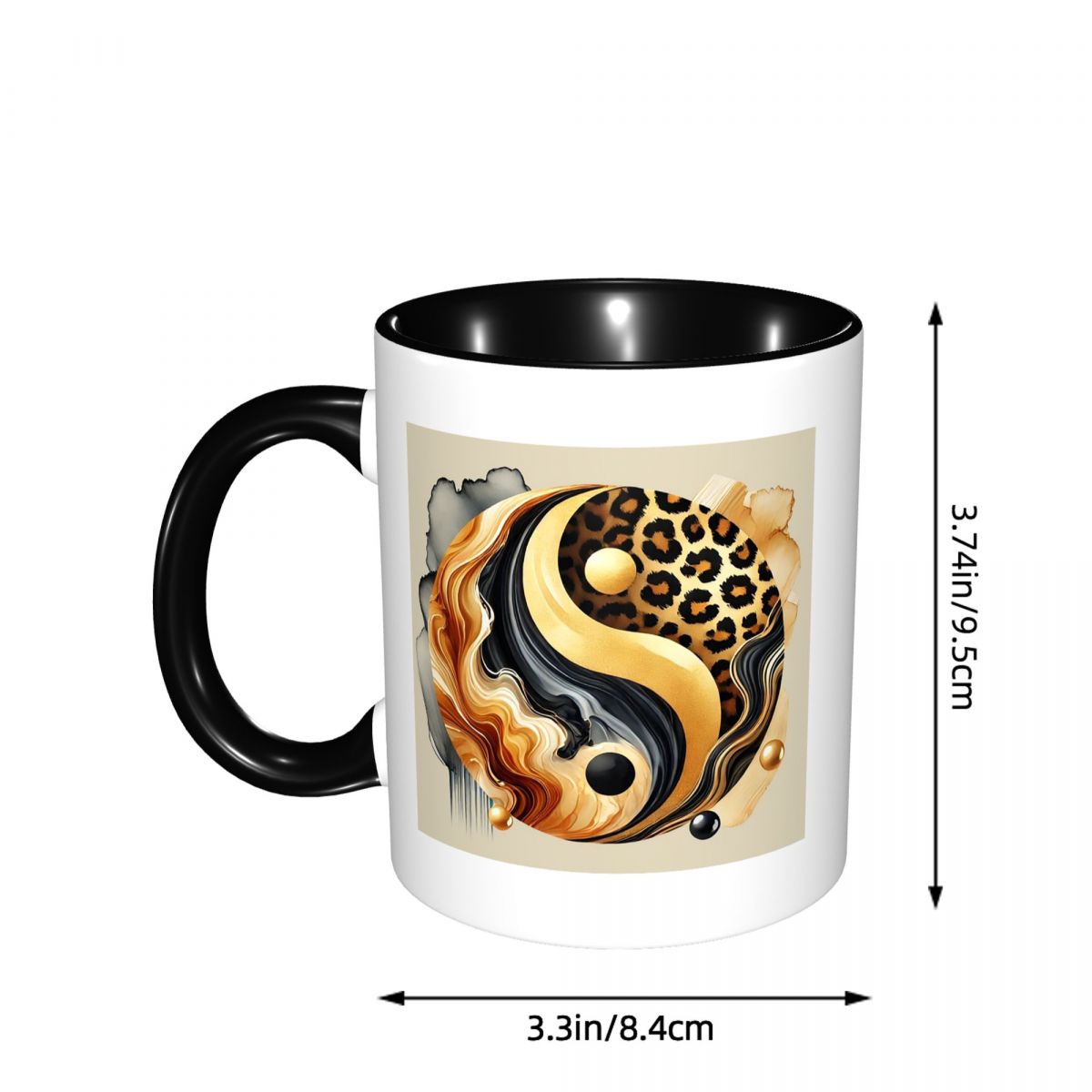 Leopard Yin Yang Luxury Gold M - огляд і ціна Coffee Tea Yin Yang