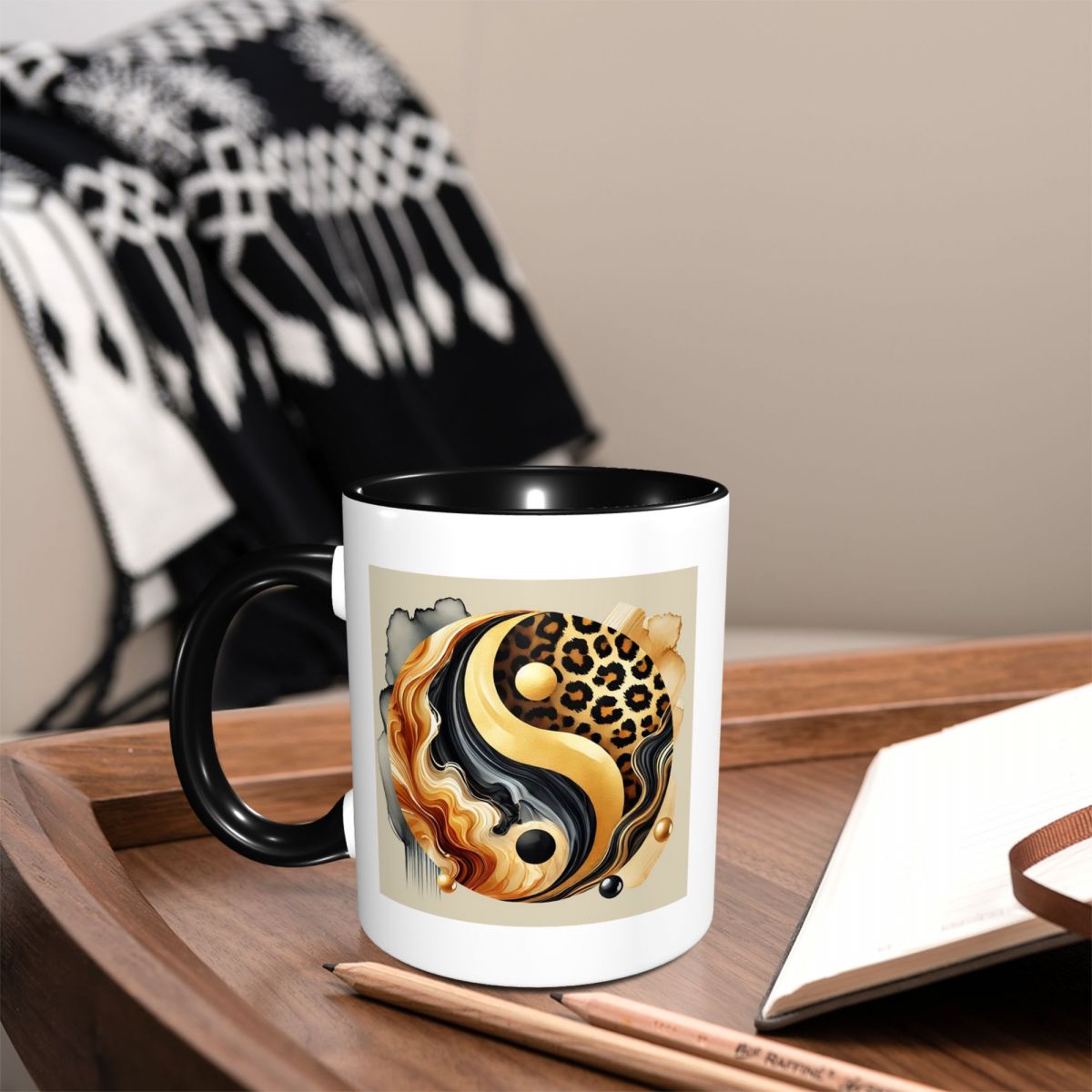 Leopard Yin Yang Luxury Gold M - огляд і ціна Coffee Tea Yin Yang