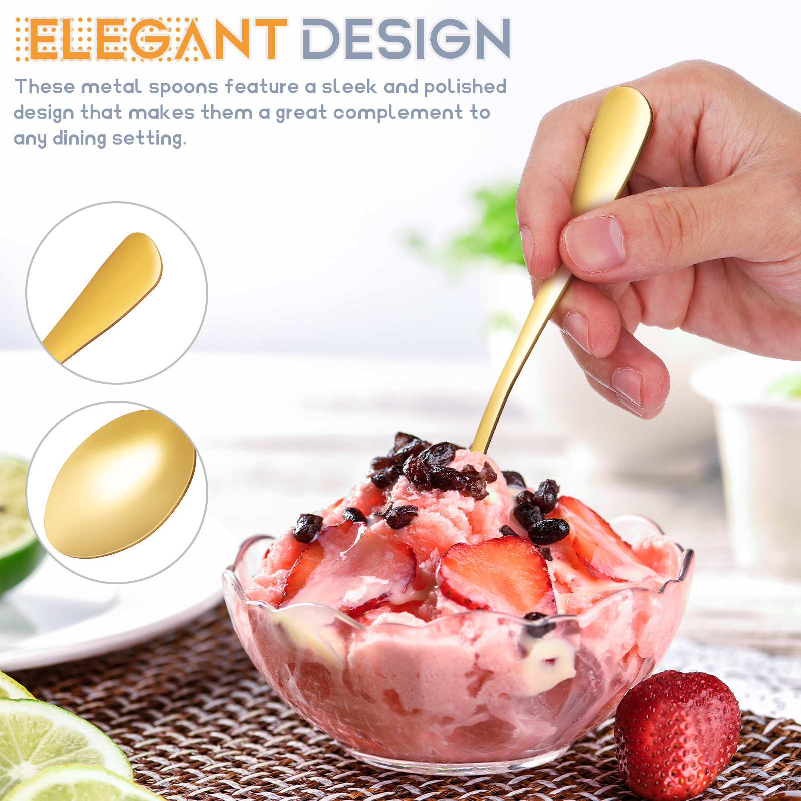 6Pcs Stainless Steel Spoon Set - огляд і ціна Coffee Jelly Tea