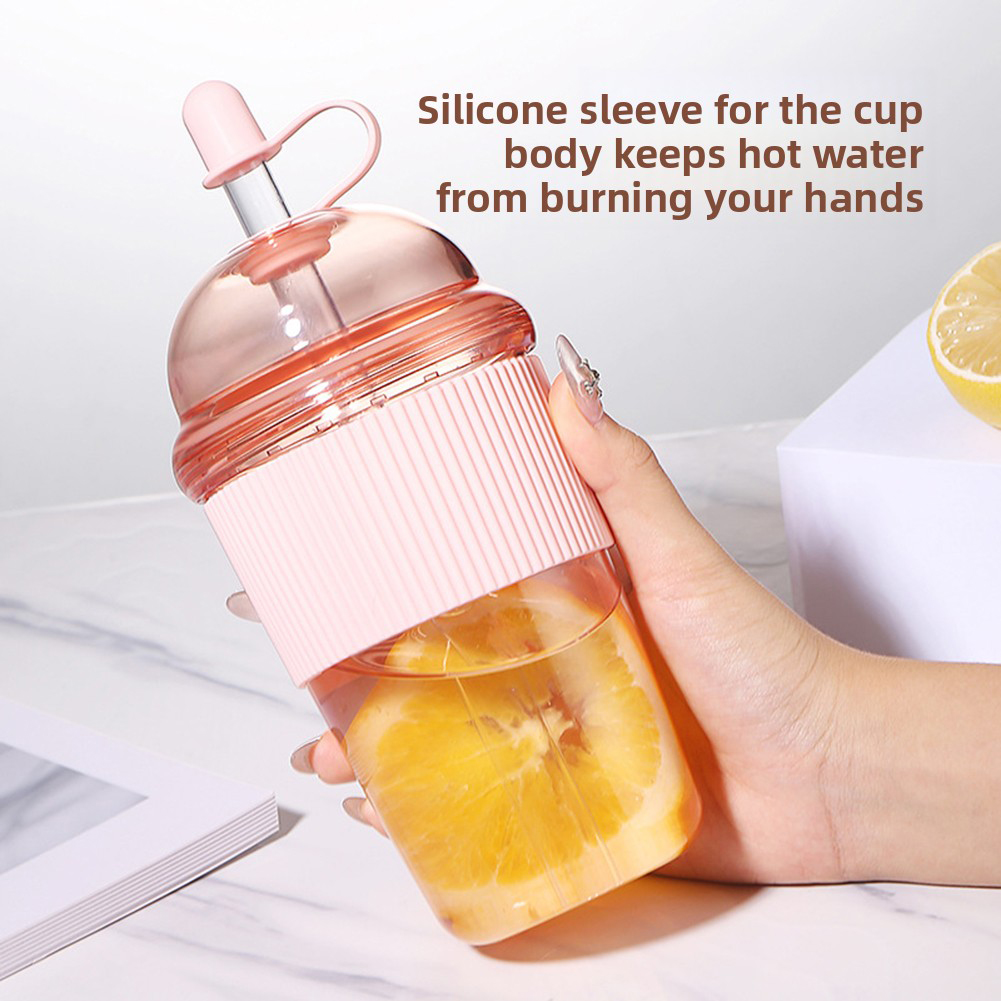 430ml Portable Flip Straw Cup, - огляд і ціна Coffee Jelly Tea