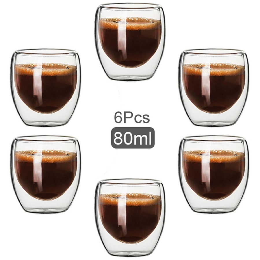 Double Walled Glass Coffee Mug - огляд і ціна Coffee Tea Catering