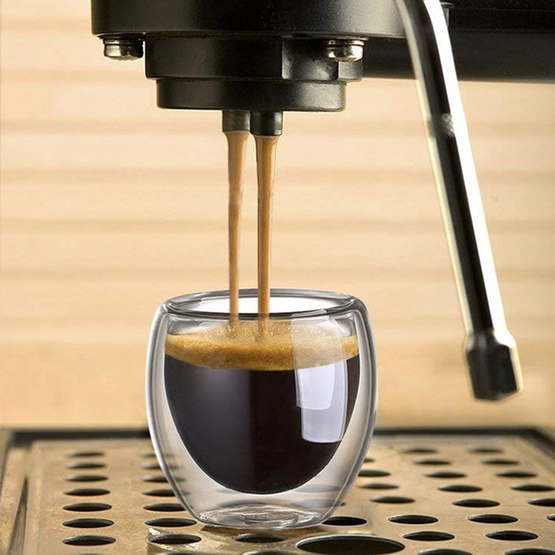 Double Walled Glass Coffee Mug - огляд і ціна Coffee Tea Catering