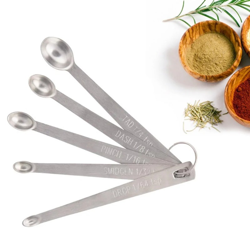 5pcs/Set Small Measuring Spoon - огляд і ціна Coffee Tea Catering