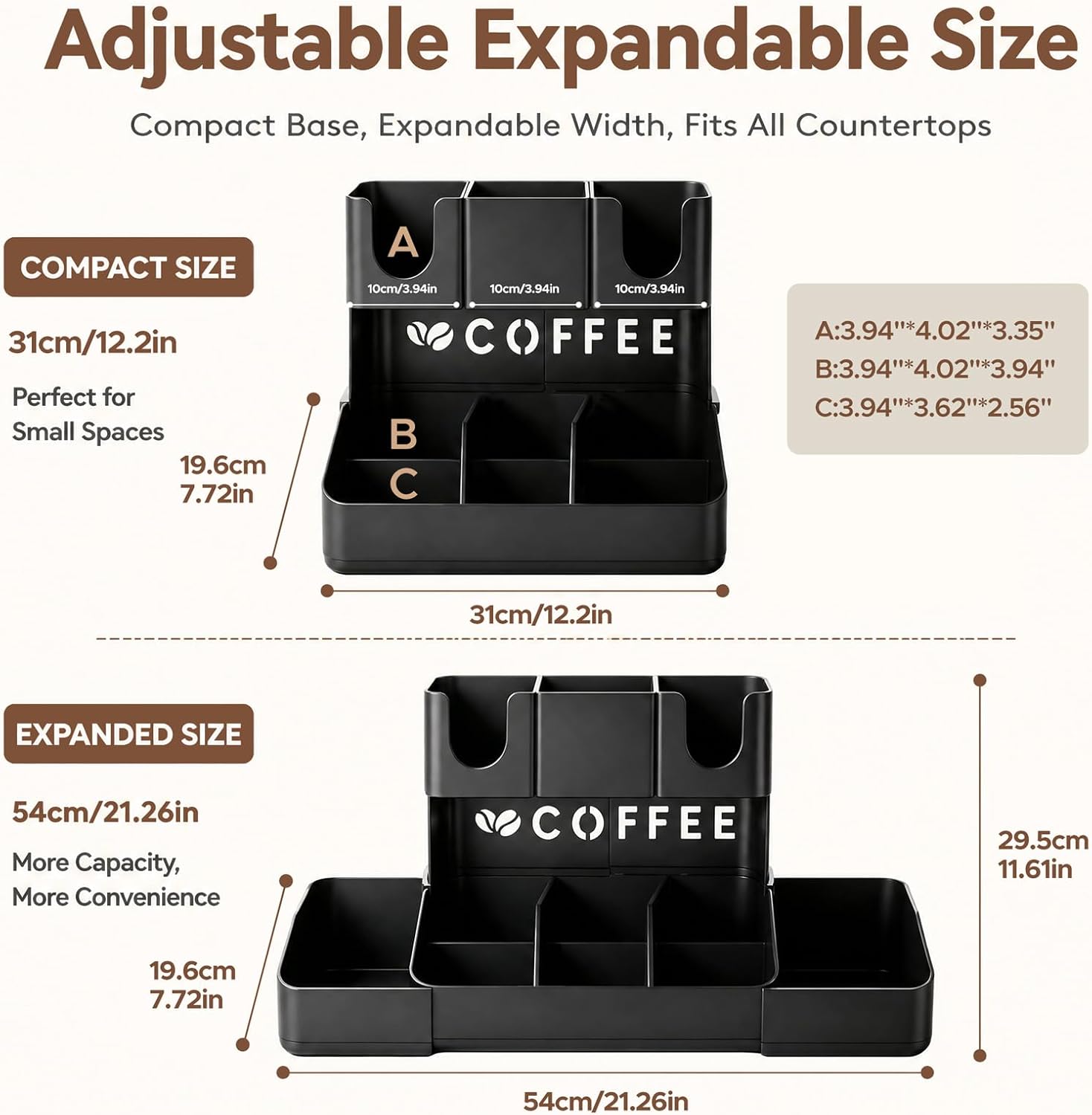 2 Tier Coffee Station Organize - огляд і ціна Coffee Tea Station