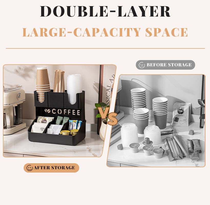 2 Tier Coffee Station Organize - огляд і ціна Coffee Tea Station