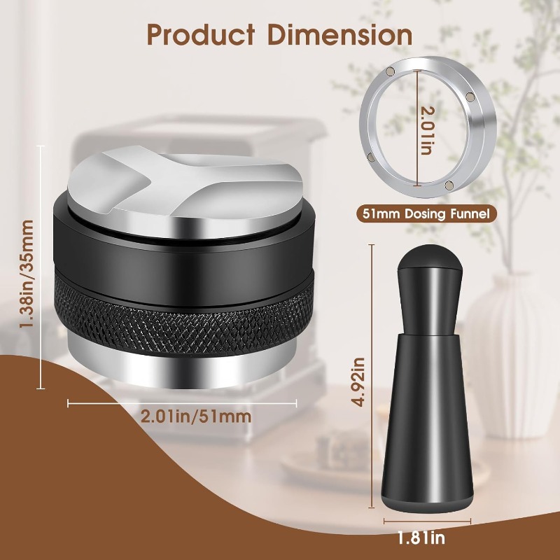 51/53/58mm 5pcs Espresso Set - - огляд і ціна Coffee Tamper Leveler
