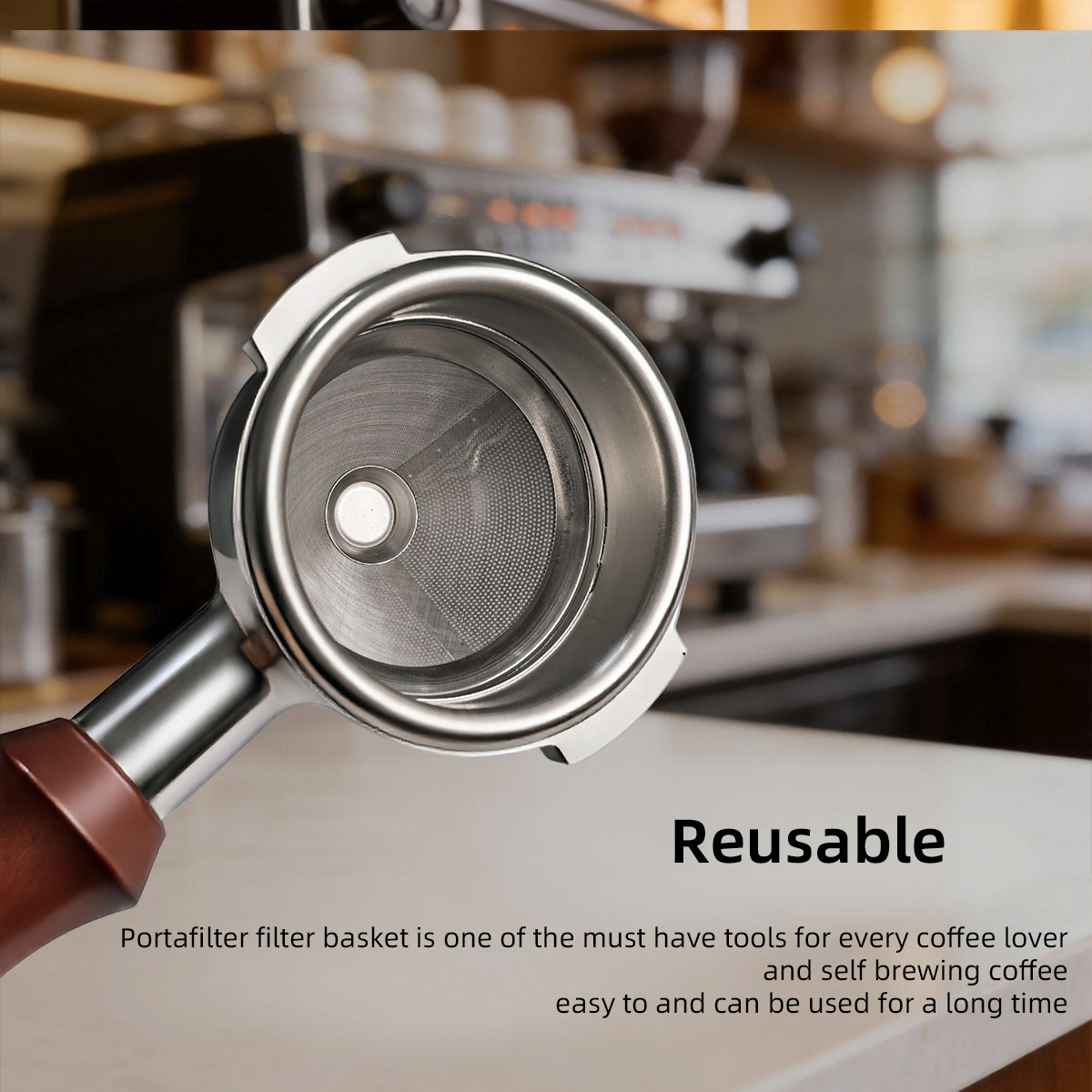 58mm Filter Basket Portafilter - огляд і ціна Coffee Tamper Leveler