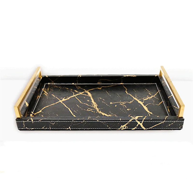 Nordic Marbled Leather Tray Re - огляд і ціна Coffee Tea Etc