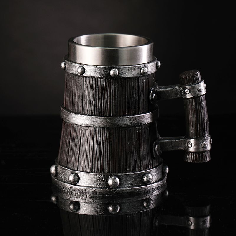 Wood Grain Beer Glass Resin St - огляд і ціна Coffee Tea Essentials