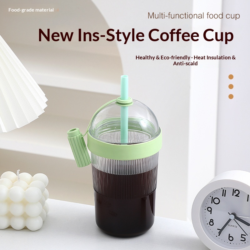 Portable Large-capacity Straw  - огляд і ціна Coffee Jelly Tea