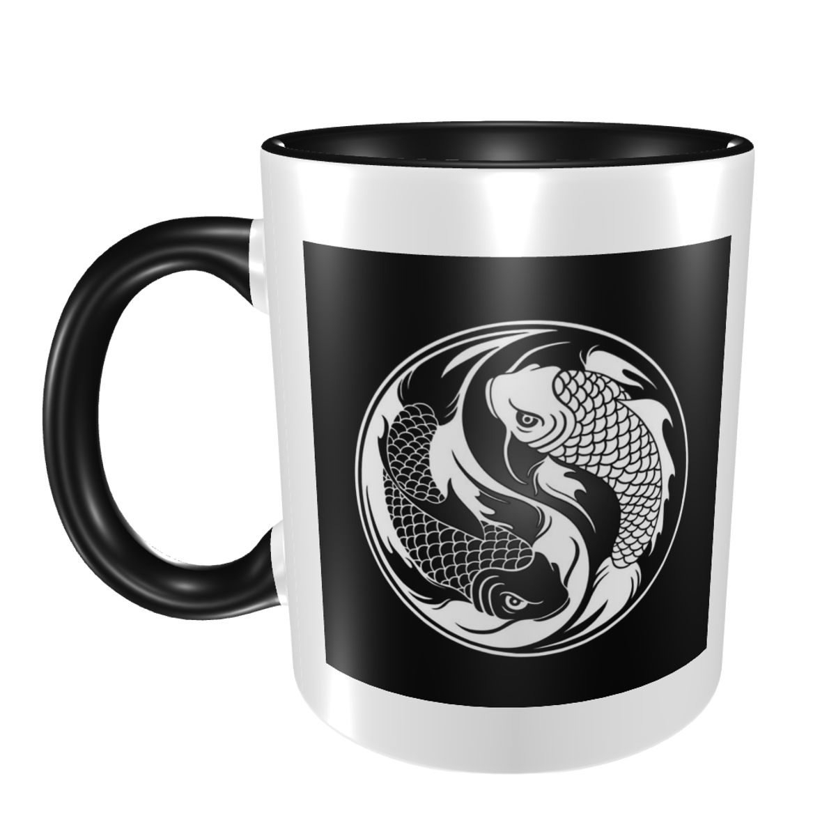 Black And White Yin Yang Koi F - огляд і ціна Coffee Tea Yin Yang