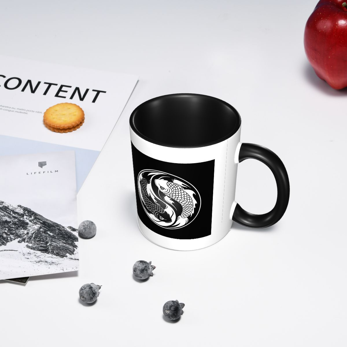Black And White Yin Yang Koi F - огляд і ціна Coffee Tea Yin Yang