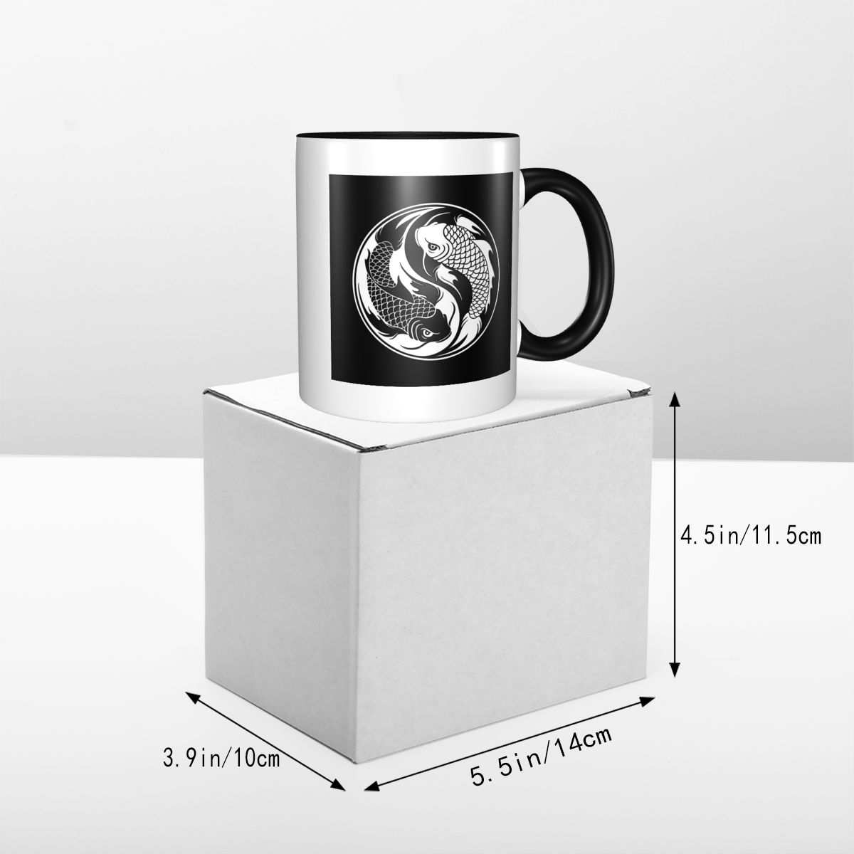 Black And White Yin Yang Koi F - огляд і ціна Coffee Tea Yin Yang